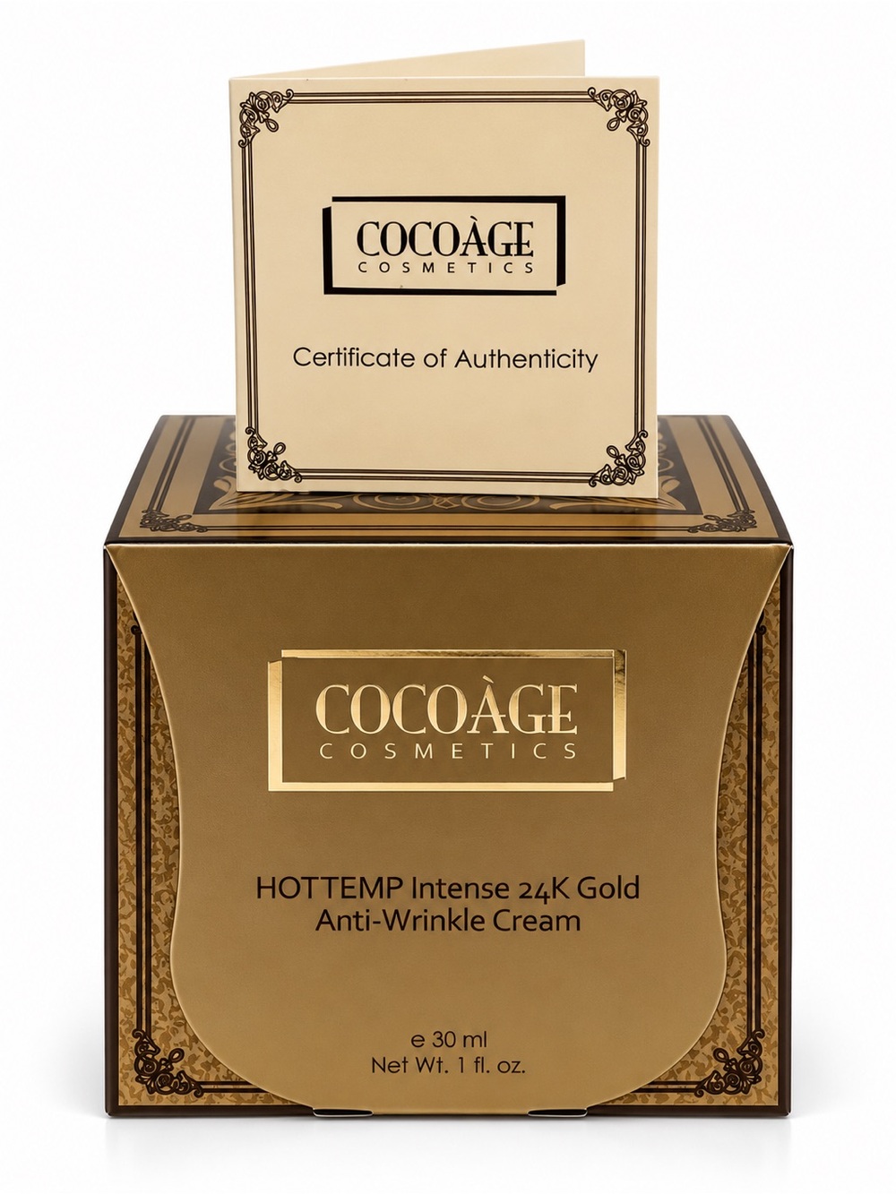 Cocoàge HOT TEMP Intense 24K Gold Anti-Wrinkle Cream - NEW w/ COA